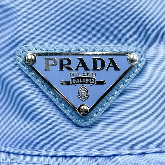 PRADA PERIWINKLE NYLON BUCKET HAT (!!!!!SOLD!!!!) - Picture 2 of 5